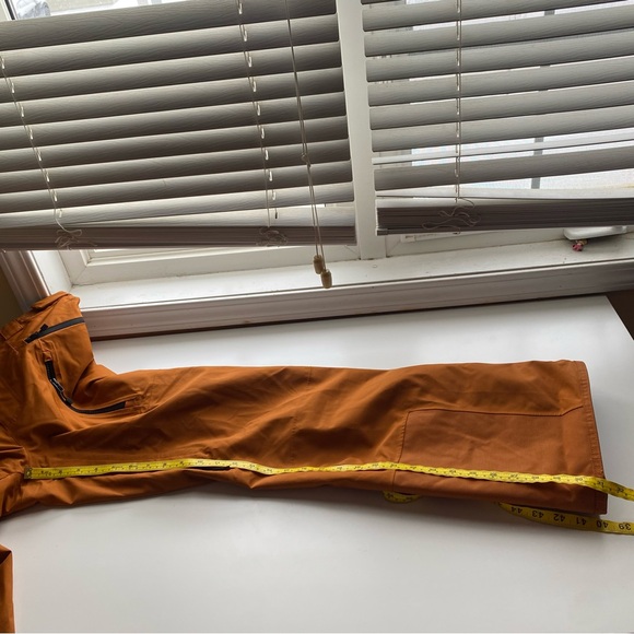 The North Face Sickline Snow Pants Men Small Leather Brown Dryvent Ski Snowboard - Picture 15 of 16